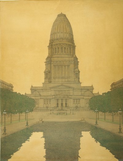 Plan de Chicago - Centre civique - Jules Guerin